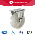 1'' White PP Industrial Casters with side brake